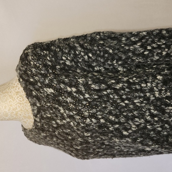 J Jill Wool Blend Chunky Knit Long Sleeve Pullover Crew Neck High Low Sweater - Picture 5 of 15